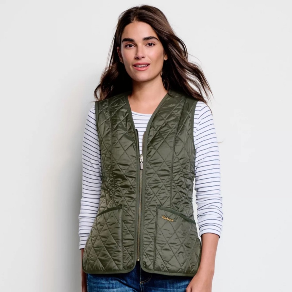 Barbour Women’s Fleece Olive Betty Gilet/Liner